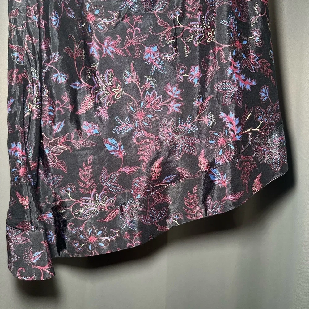 Free People Mira Ditzy Floral One Shoulder Celestial Tunic Top Size Large